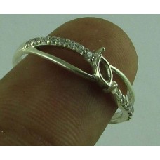 925 Sterling Silver Mount Ring, Shape Marquise, MRI-0018